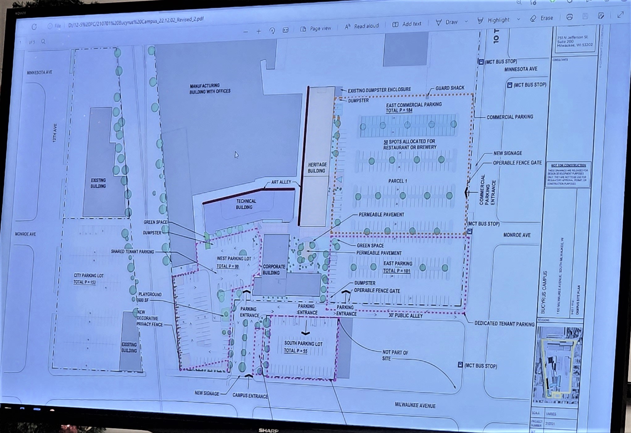 layout of housing project